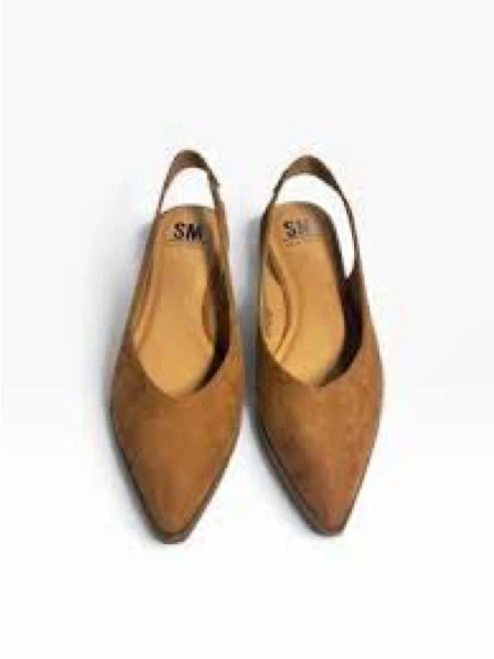 SM Farrah Kitten Heel Pointed Toe Slingback Pump Brown